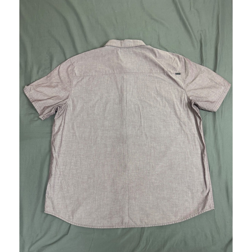 5.11 Tactical Carson Short Sleeve Shirt Fig Heather Purple Mens XL 71201-573 - Picture 8 of 14